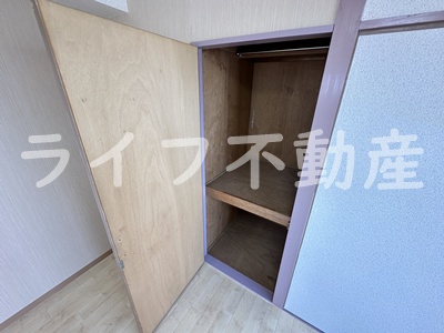収納　たっぷりとした収納スペースです