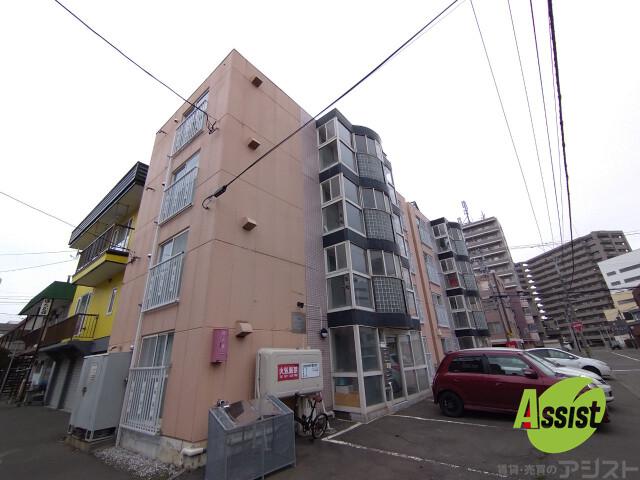 建物外観　札幌市北区北３６条西「ラパン・アジールＡ棟