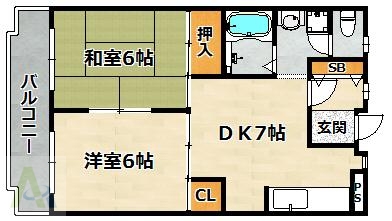 近畿荘の間取り写真