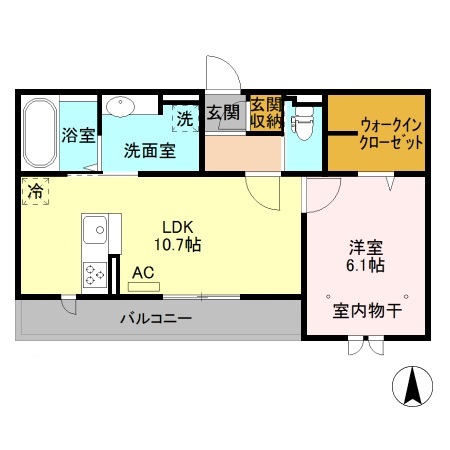 長野市 3階建 築8年の間取り写真