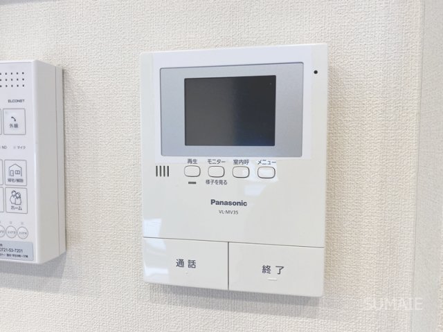 セキュリティ　モニター付きインターホン！