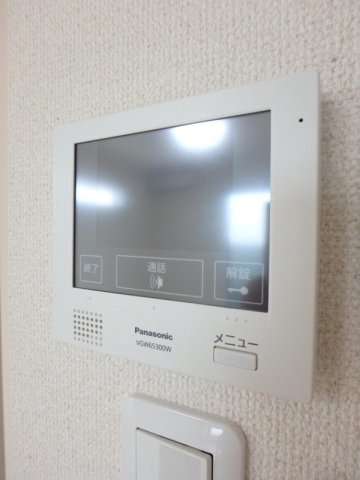 セキュリティ　フジパレス湯里V番館　モニター付きインターホン