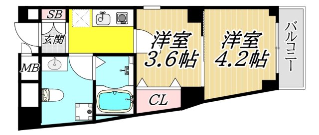 ONLYONE伊丹南本町の間取り写真