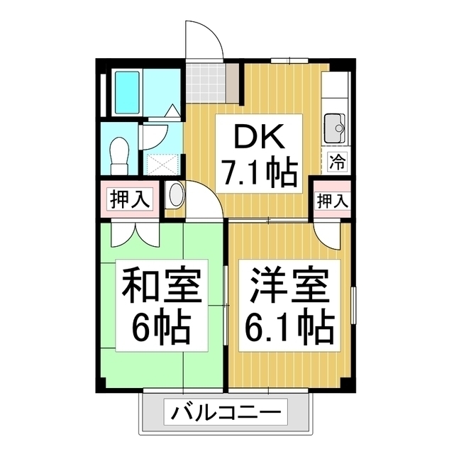 ParkFerry雨の宮 A棟の間取り写真