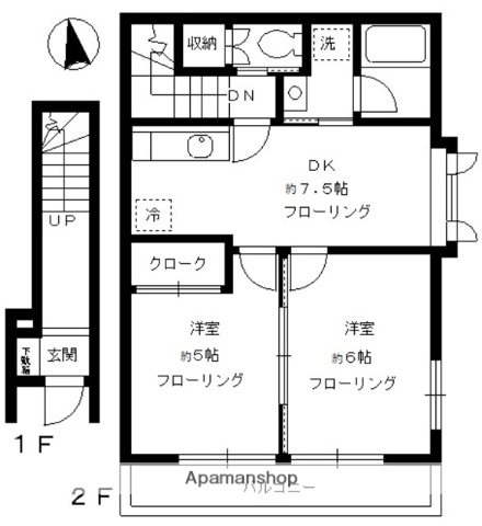 京急本線 梅屋敷駅 徒歩8分 3階建 築30年の間取り写真