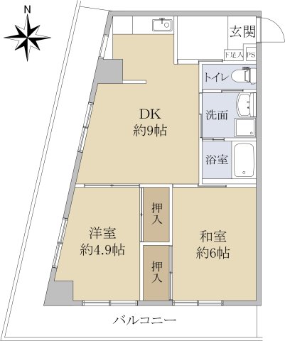 シェルブルーの間取り写真