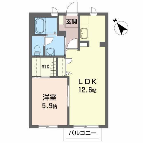 スカイハイ Aの間取り写真