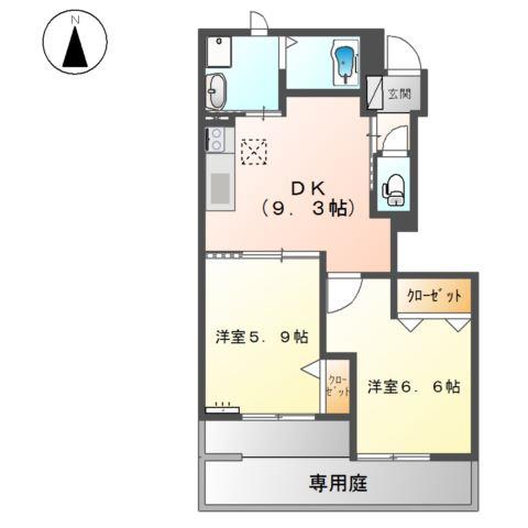 クレシア2の間取り写真
