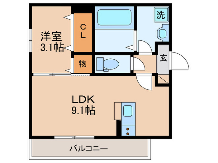 ロイヤルシティ折尾の間取り写真