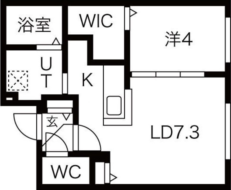 地下鉄東西線 西２８丁目駅 徒歩10分 4階建 築3年の間取り写真