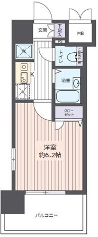 ＪＲ大阪環状線 京橋駅 徒歩5分 10階建 築17年の間取り写真