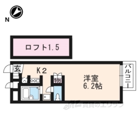 レオパレスoliveの間取り写真
