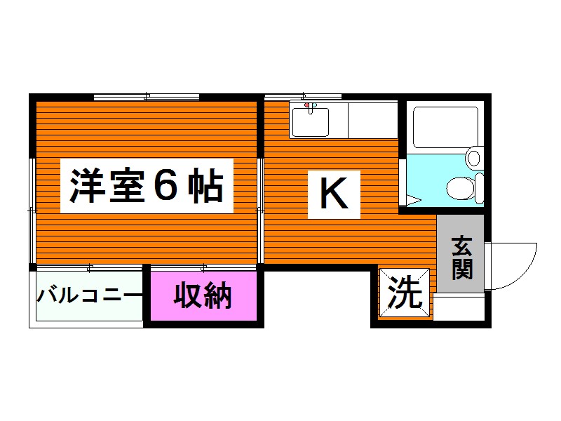 世田谷区奥沢のアパートの間取り