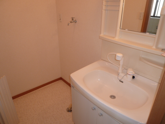 洗面設備　同物件、別タイプの部屋の写真です