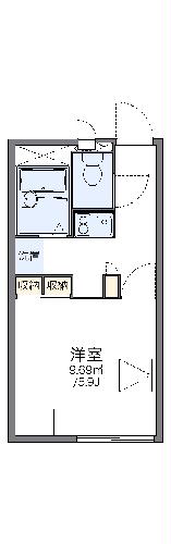 レオパレスアロマ赤坂IIの間取り