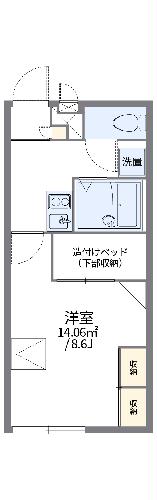 【レオパレスプルメリアの間取り】