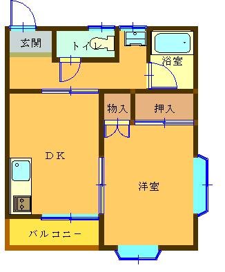 ジュネパレス岩井の間取り