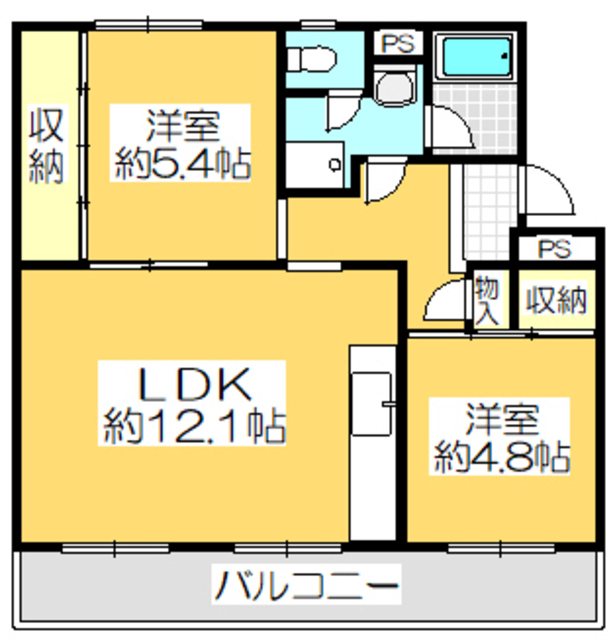 ヴィラナリー屋島　７号棟の間取り