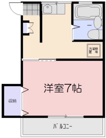 岡山市北区宿本町のアパートの間取り