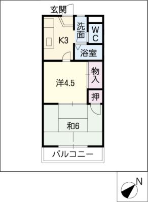 ドゥー　ロジュマンの間取り