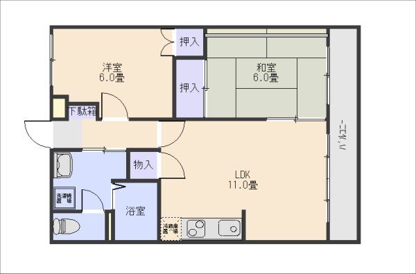 【ネオハイム永田の間取り】