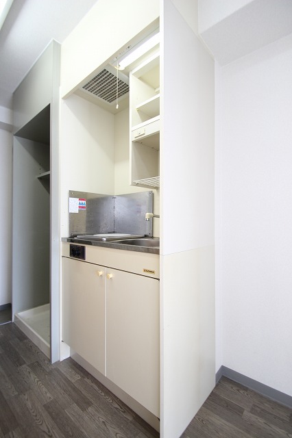 キッチン　写真は別号室のものです。