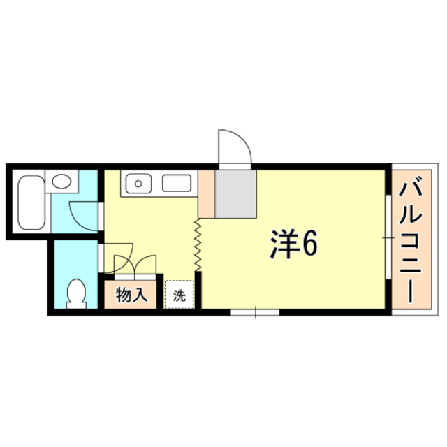 神戸市須磨区須磨本町のマンションの間取り