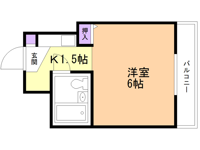 函館市宮前町のマンションの間取り