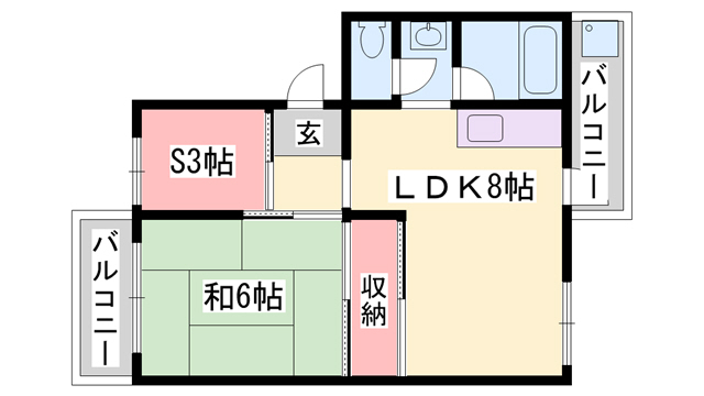 銀の馬車道一番館の間取り