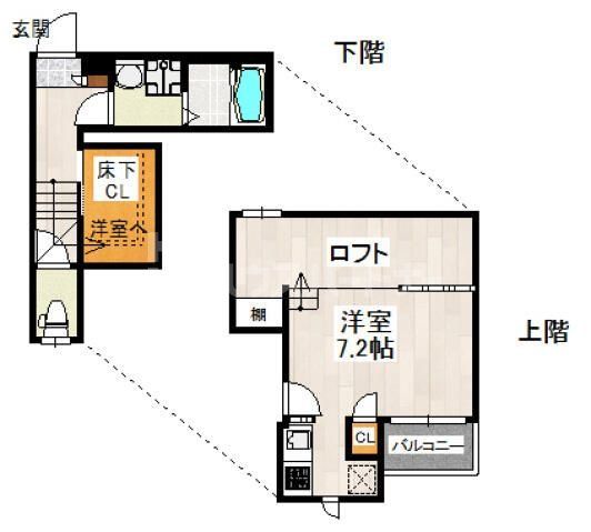 さいたま市西区宮前町のアパートの間取り