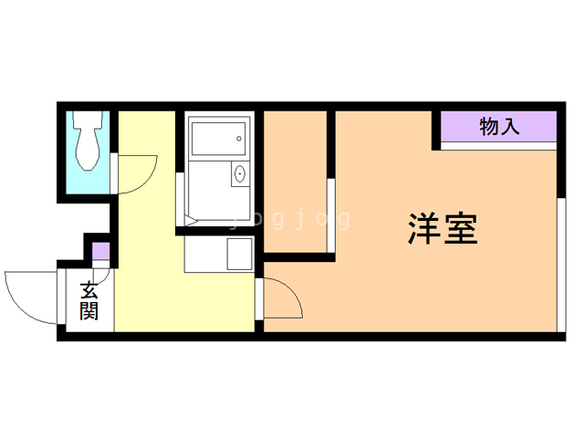 レオパレス白樺の間取り