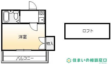 岡崎市南明大寺町のアパートの間取り