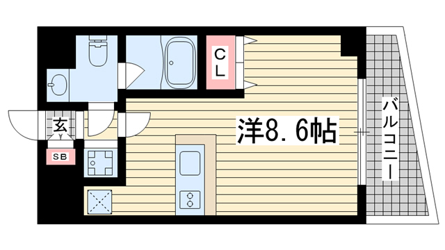 アドモリモト元町通の間取り