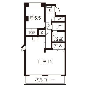 ハイツ瑞浪の間取り