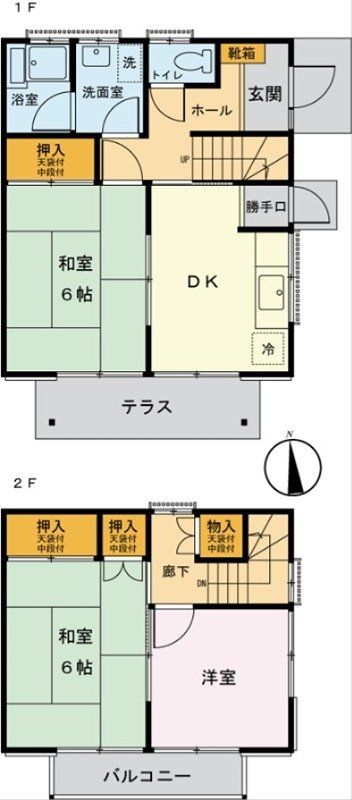 練馬区春日町のアパートの間取り