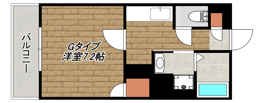 鹿児島市新栄町のマンションの間取り