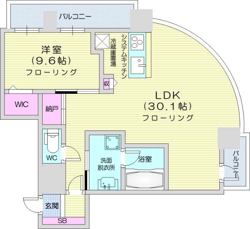 ONE札幌ステーションタワーの間取り