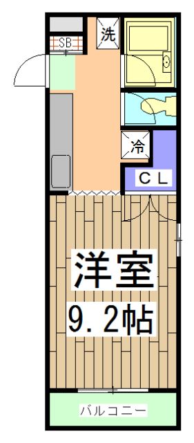 京都市右京区西院清水町のマンションの間取り