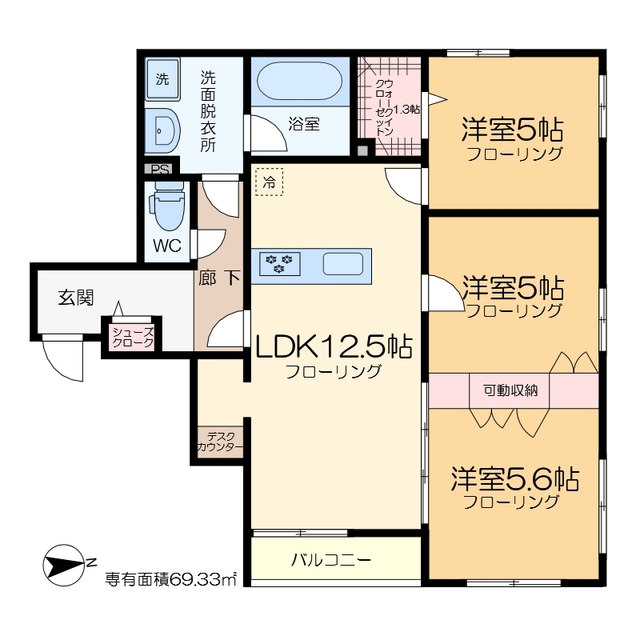 （仮称）東堀切２丁目メゾンの間取り