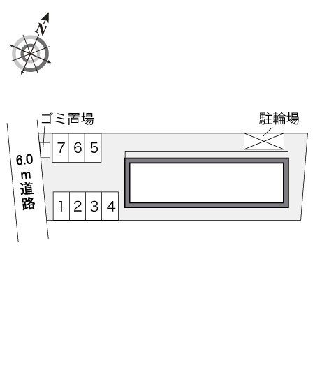 【レオパレスＭＥＧＧの駐車場】