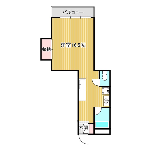 横浜市西区平沼のマンションの間取り