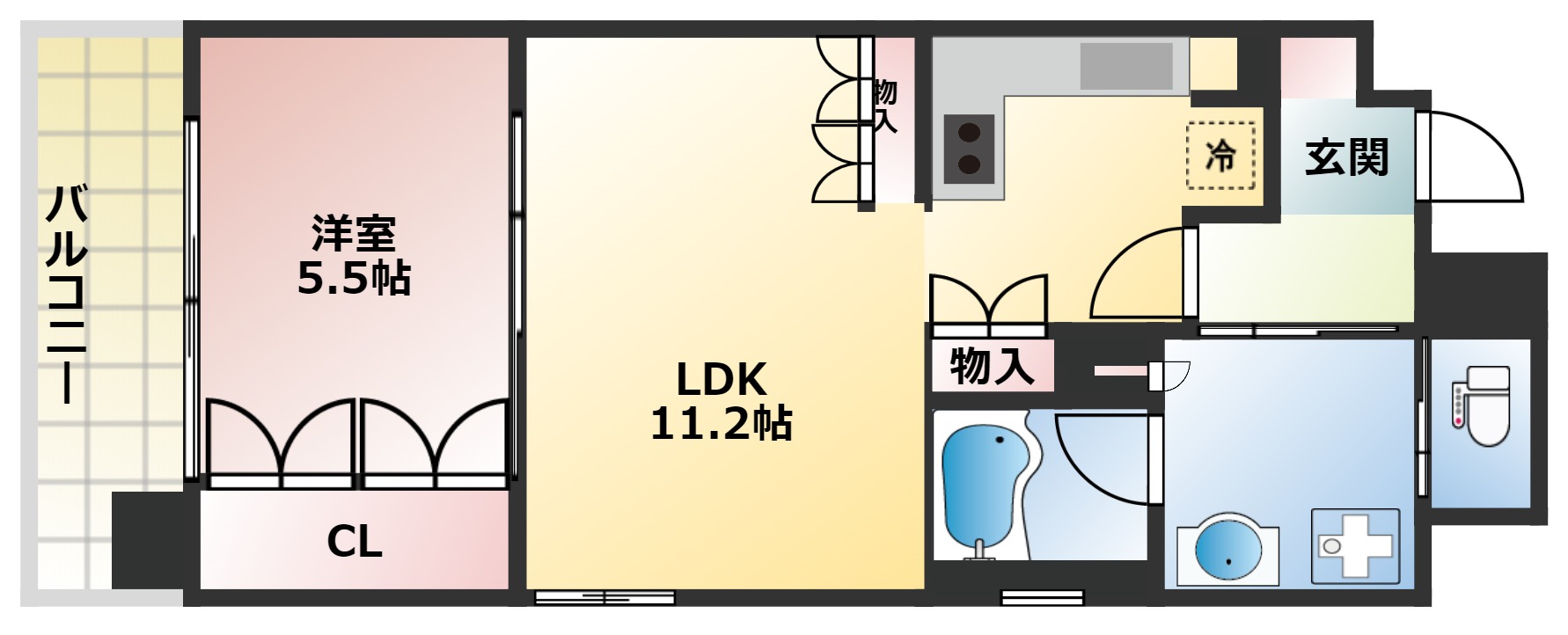 リーガル京都西陣IIの間取り