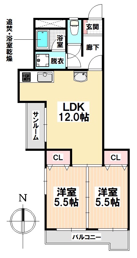 名古屋市瑞穂区井戸田町のマンションの間取り