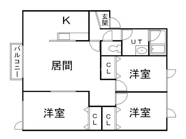 マンションコスモスの間取り