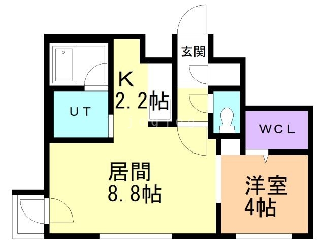 【札幌市西区二十四軒三条のマンションの間取り】