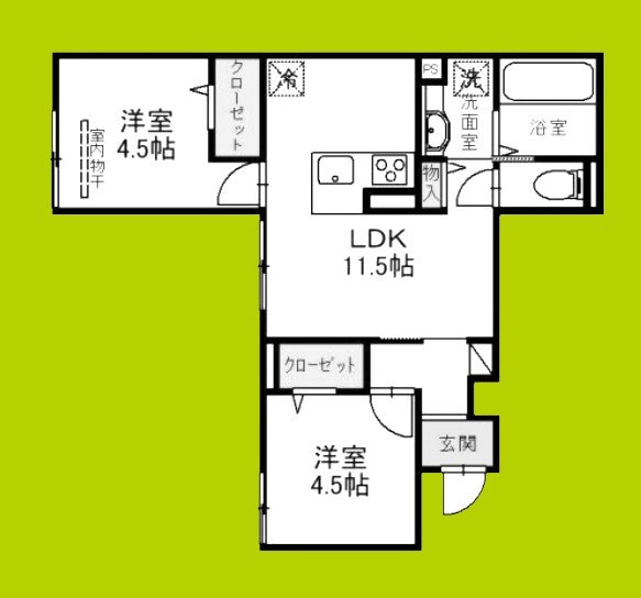 （仮）D-ROOM島本町桜井５丁目PJの間取り