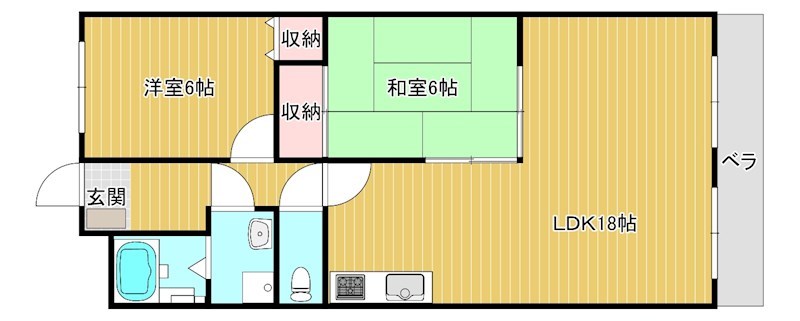 ラフェスタ彦根IIの間取り