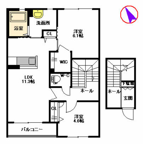 クレセントの間取り