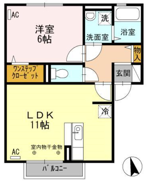 サンライズ御井の間取り