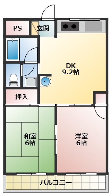 サンライズ船橋の間取り